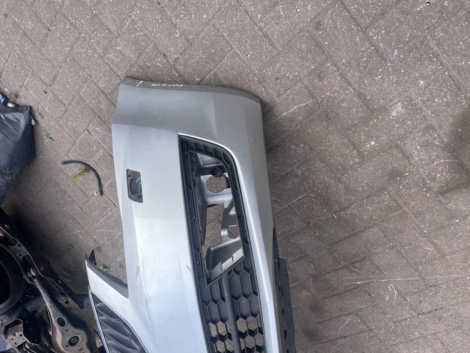 2014 SKODA OCTAVIA FRONT BUMPER SILVER LA7W photo 5