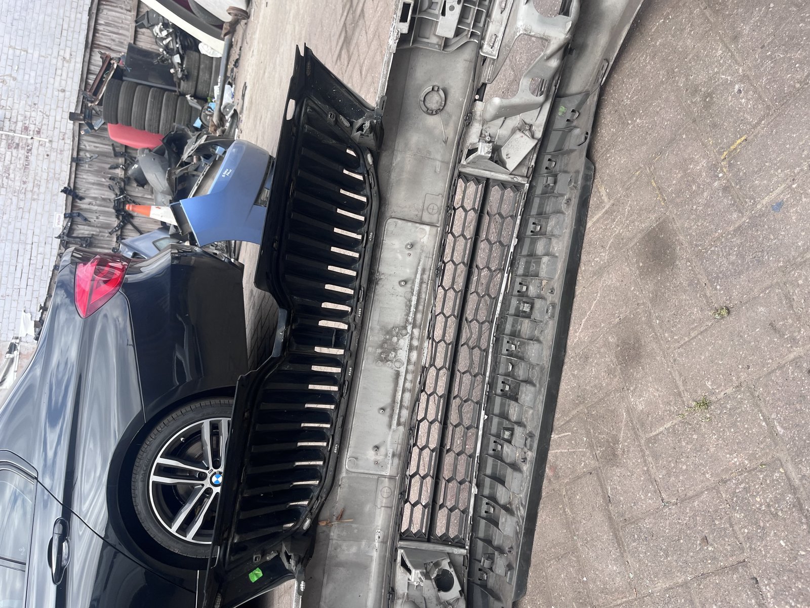 2014 SKODA OCTAVIA FRONT BUMPER SILVER LA7W photo 7
