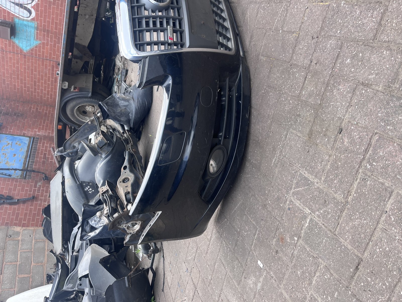 AUDI A6 08 S LINE FRONT BUMBER BLACK LZ9Y photo 3
