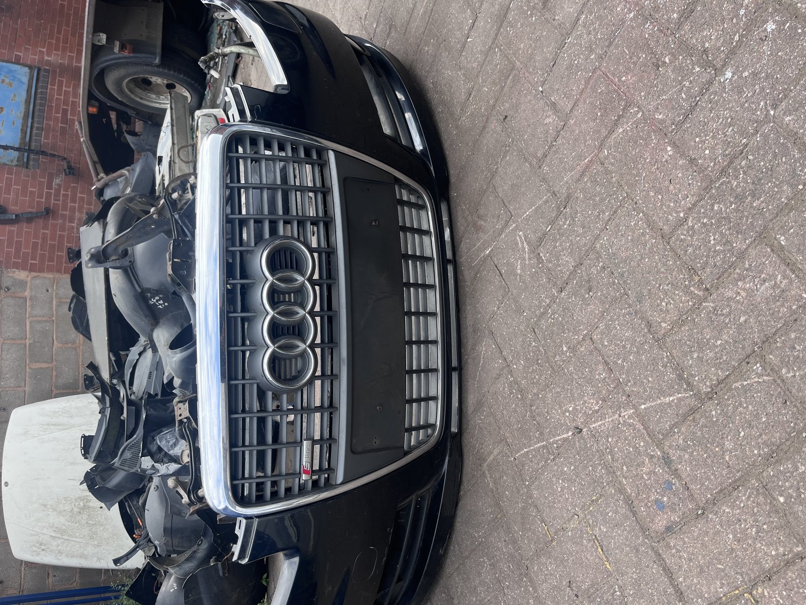 AUDI A6 08 S LINE FRONT BUMBER BLACK LZ9Y