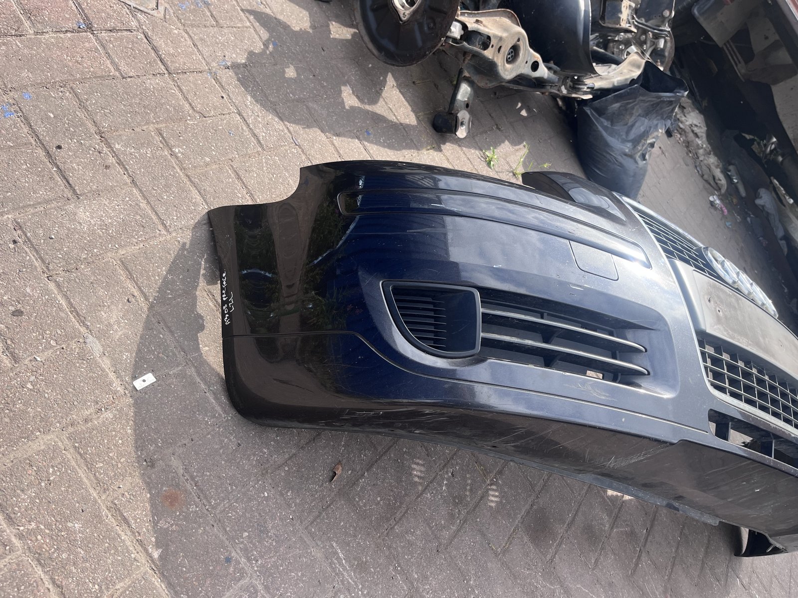 AUDI A3 08 PREFACE FRONT BUMPER BLACK LZL photo 6
