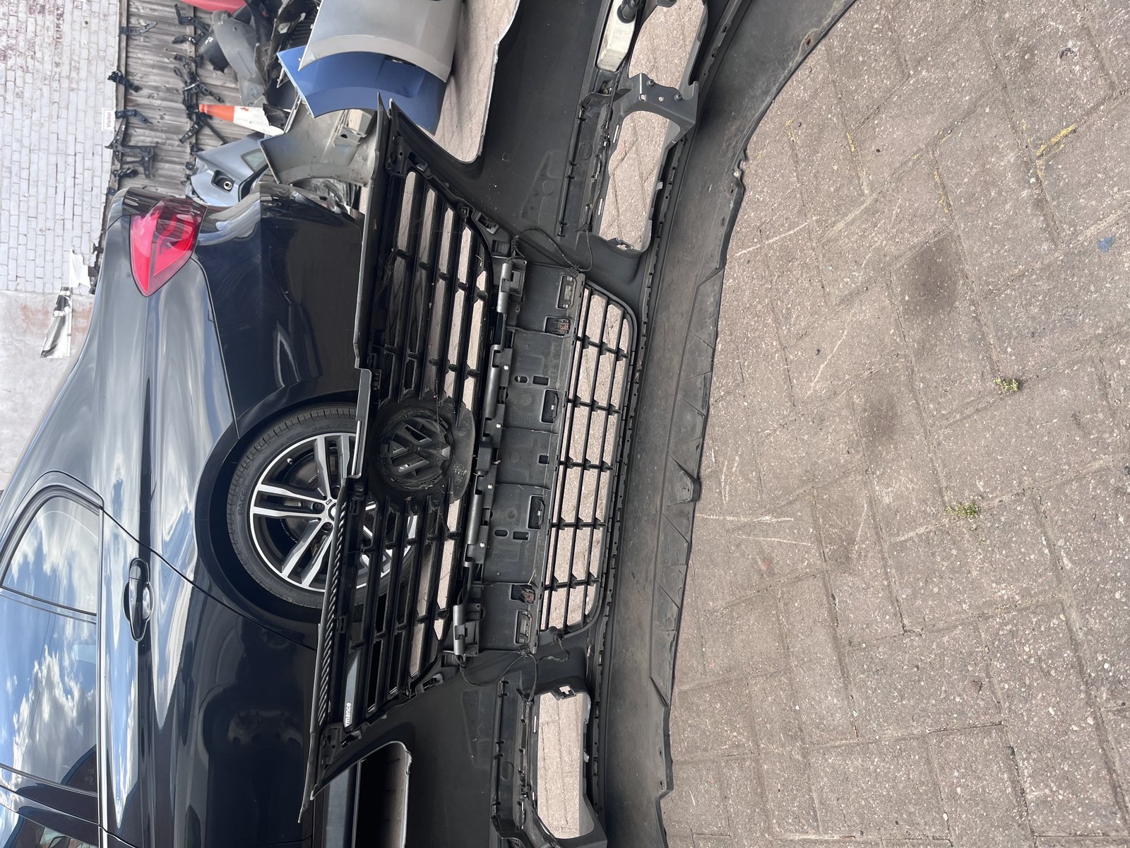 VW PASSAT B6 FRONT BUMPER GREY LA7T photo 7