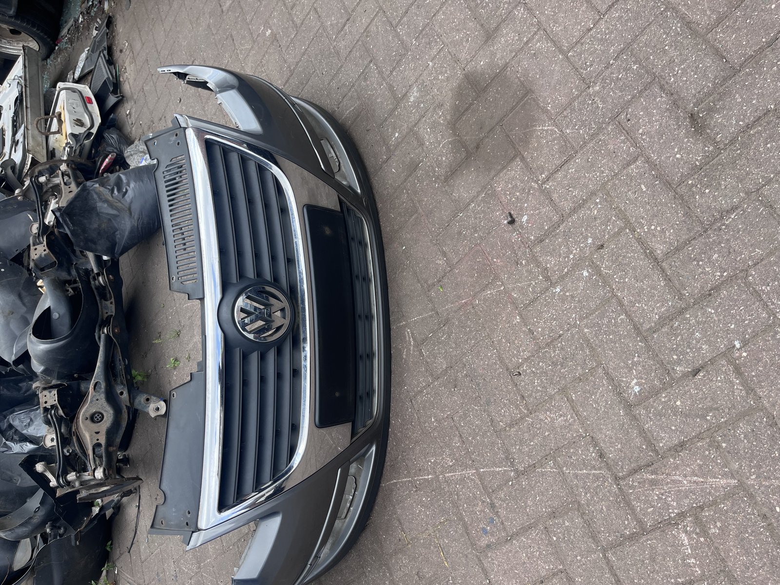 VW PASSAT B6 FRONT BUMPER GREY LA7T