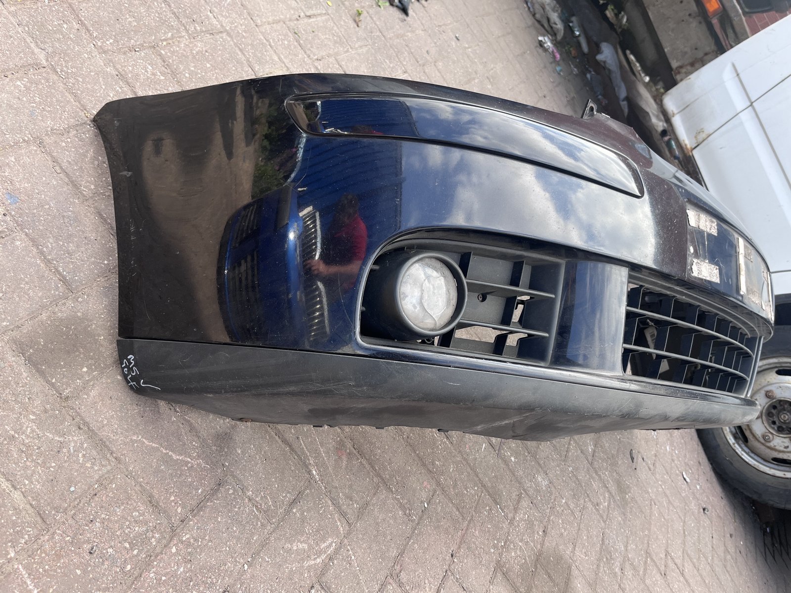 VW GOLF MK5 FRONT BUMPER BLACK LC9Z photo 6