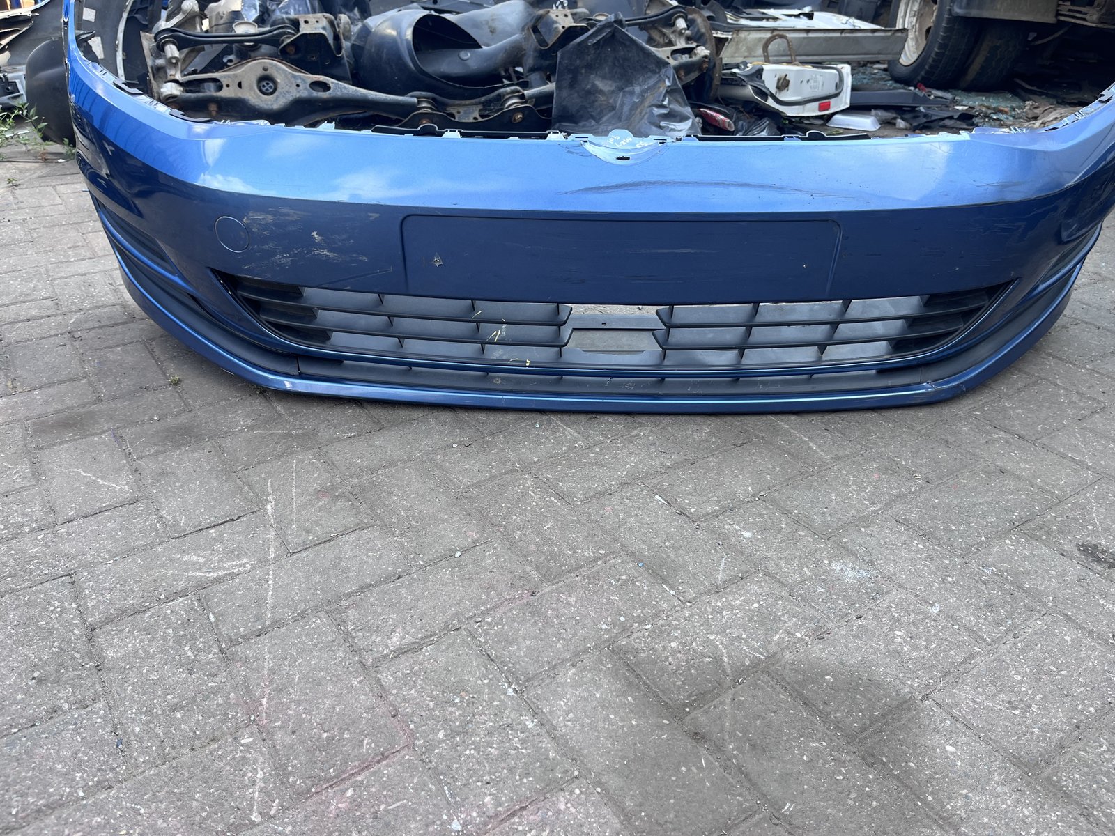 VW GOLF MK7 FRONT BUMPER BLUE LA5J