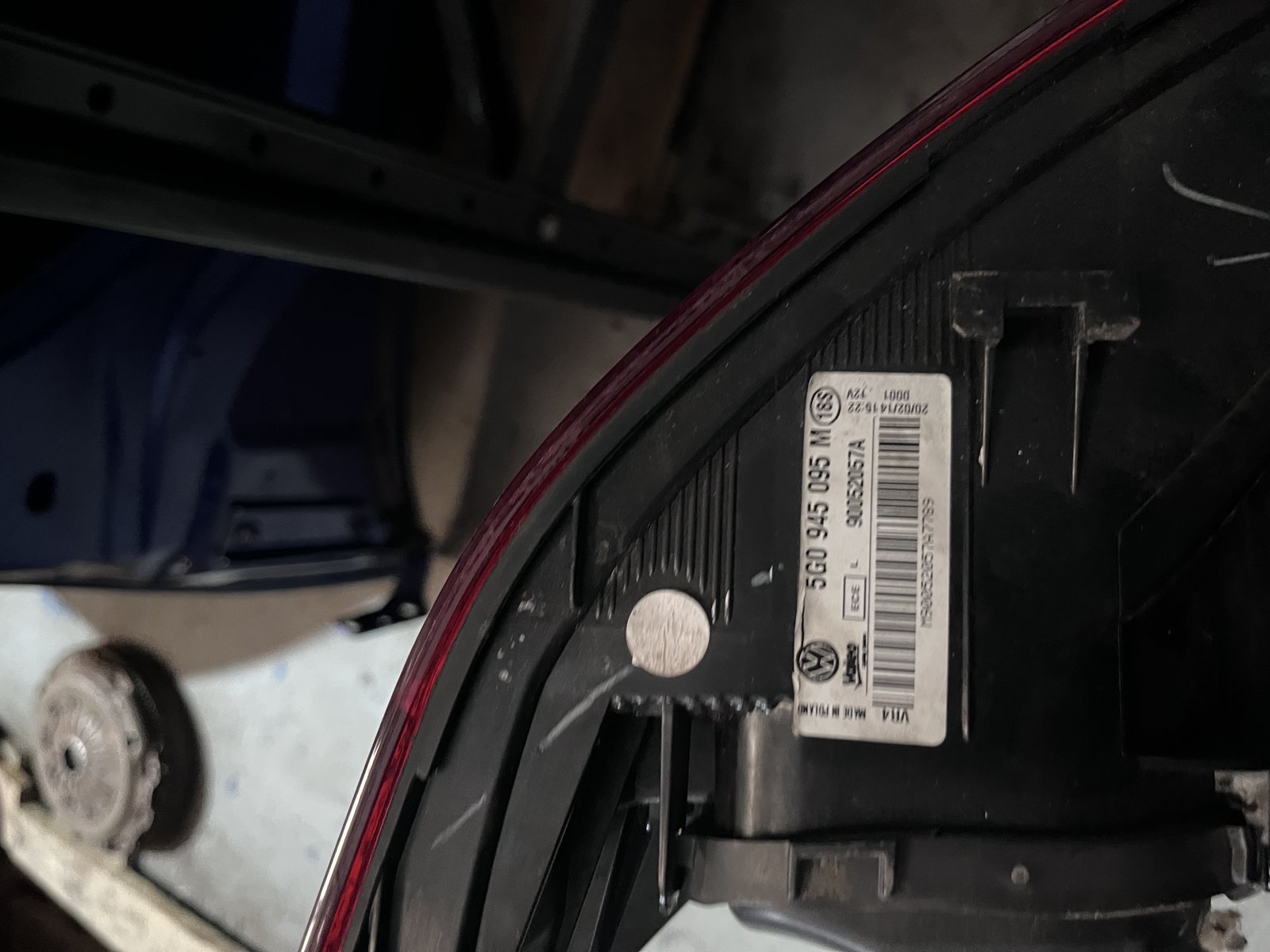 VW GOLF MK7 HATCHBACK NSR TAIL LIGHT  photo 5