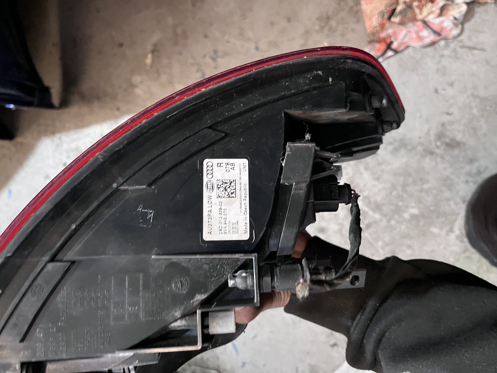 AUDI A3 SPORTBACK 2017 OSR TAIL LIGHT  photo 5