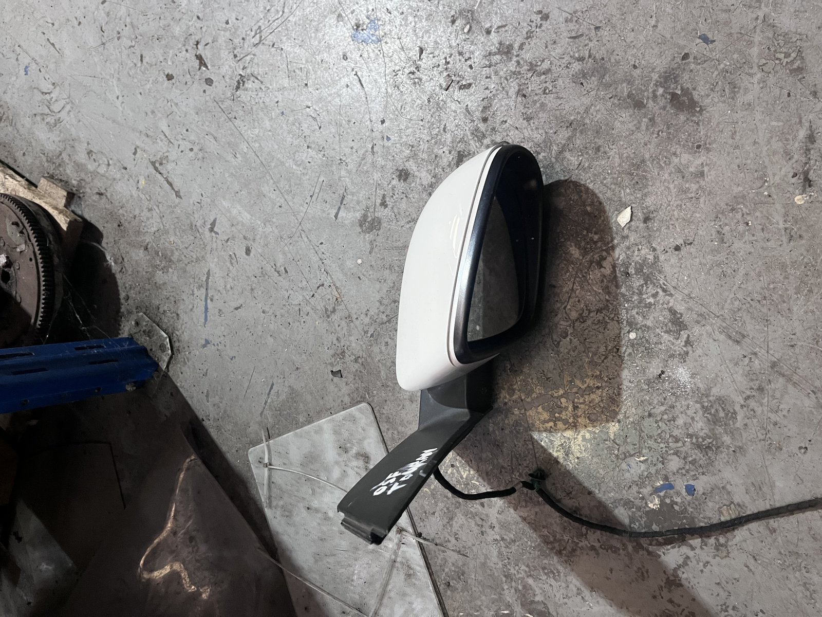 10-15 1T VW TOURAN OFS SIDE WING MIRROR MIRROR WHITE photo 3