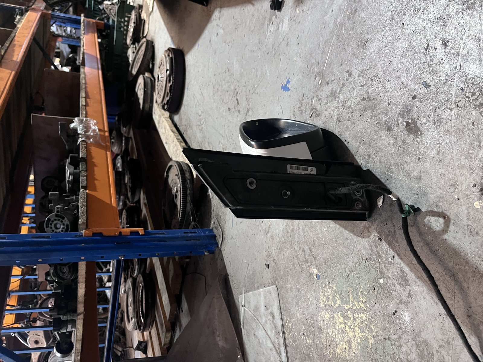 10-15 1T VW TOURAN OFS SIDE WING MIRROR MIRROR WHITE photo 2