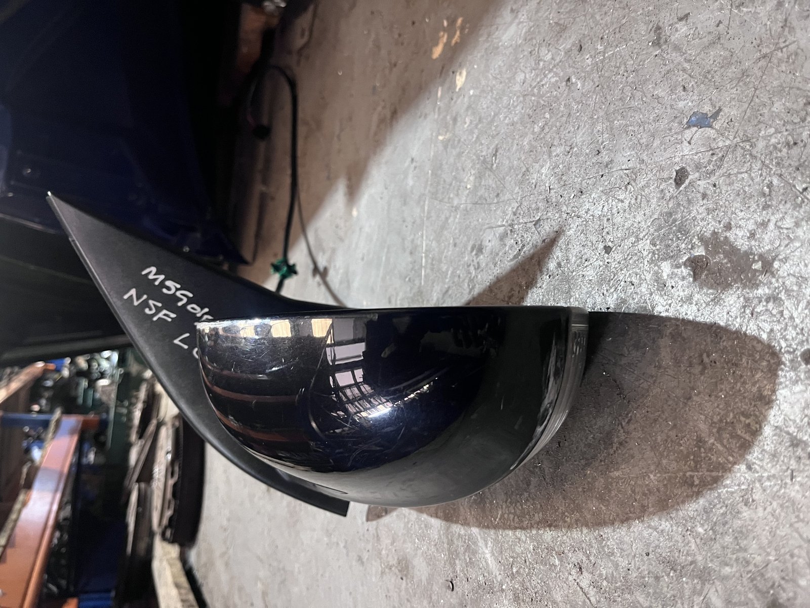 VW GOLF M5 NSF WING  MIRROR BLACK LC9Z photo 2
