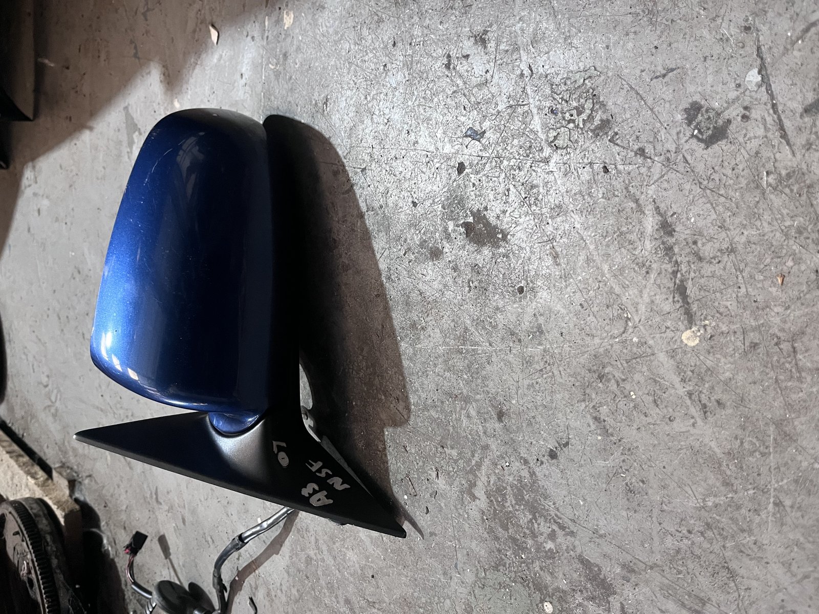 AUDI A3 07 PRE FACE LIFT NSF WING MIRROR BLUE photo 4
