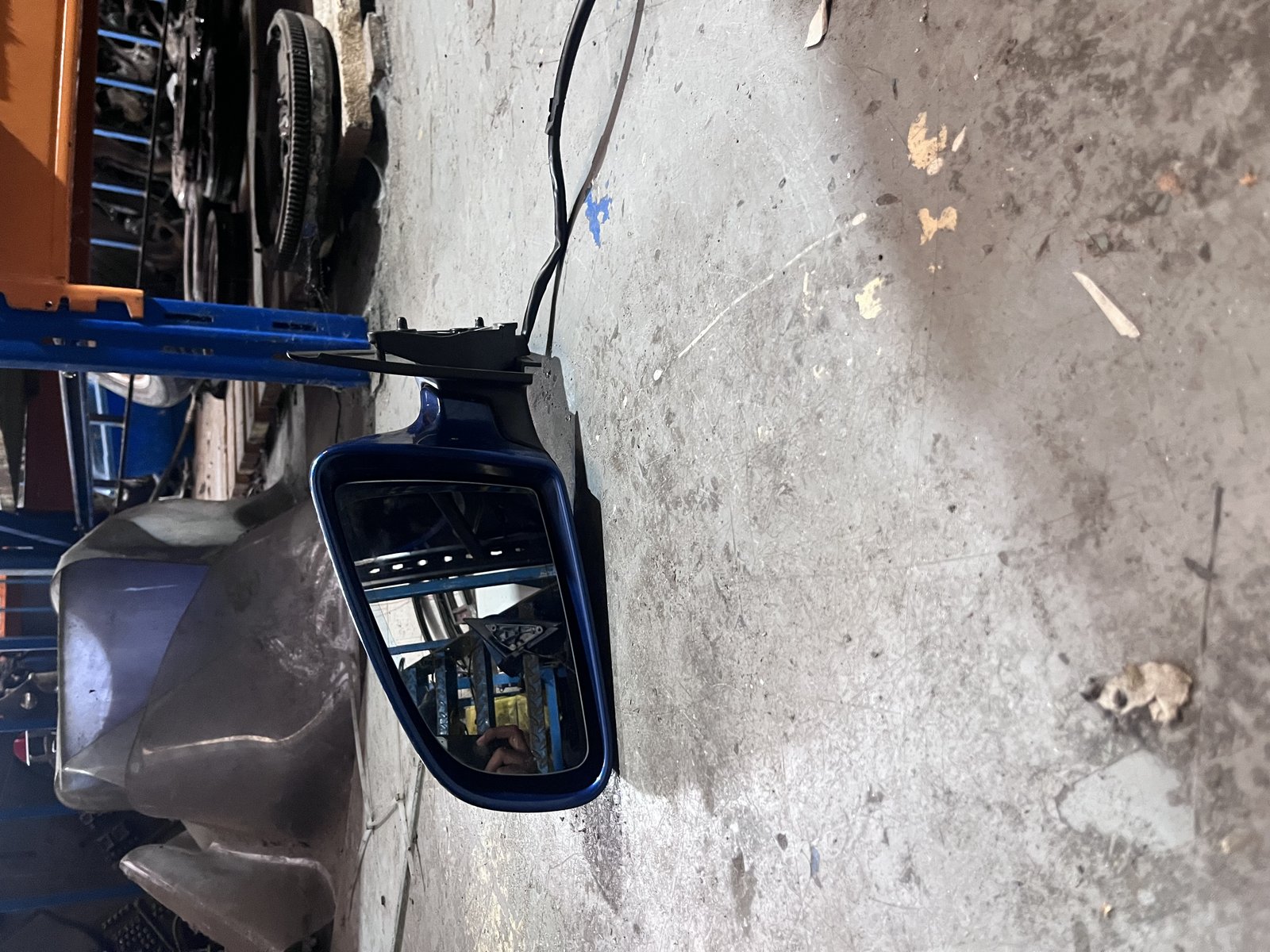 AUDI A3 07 PRE FACE LIFT NSF WING MIRROR BLUE