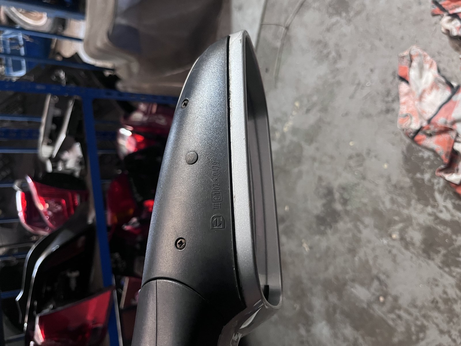 VW PASSAT 03 NSF WING MIRROR SILVER photo 5