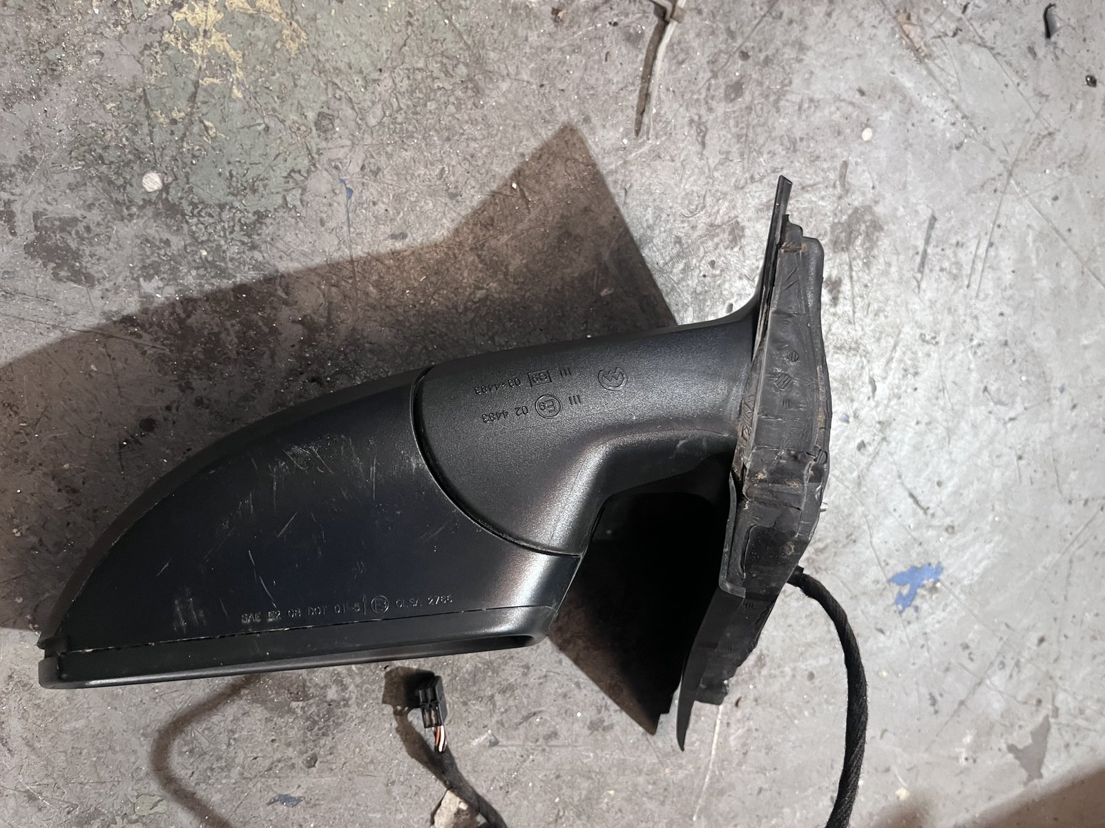 VW POLO 13 OSF WING MIRROR BLACK LC9X photo 5