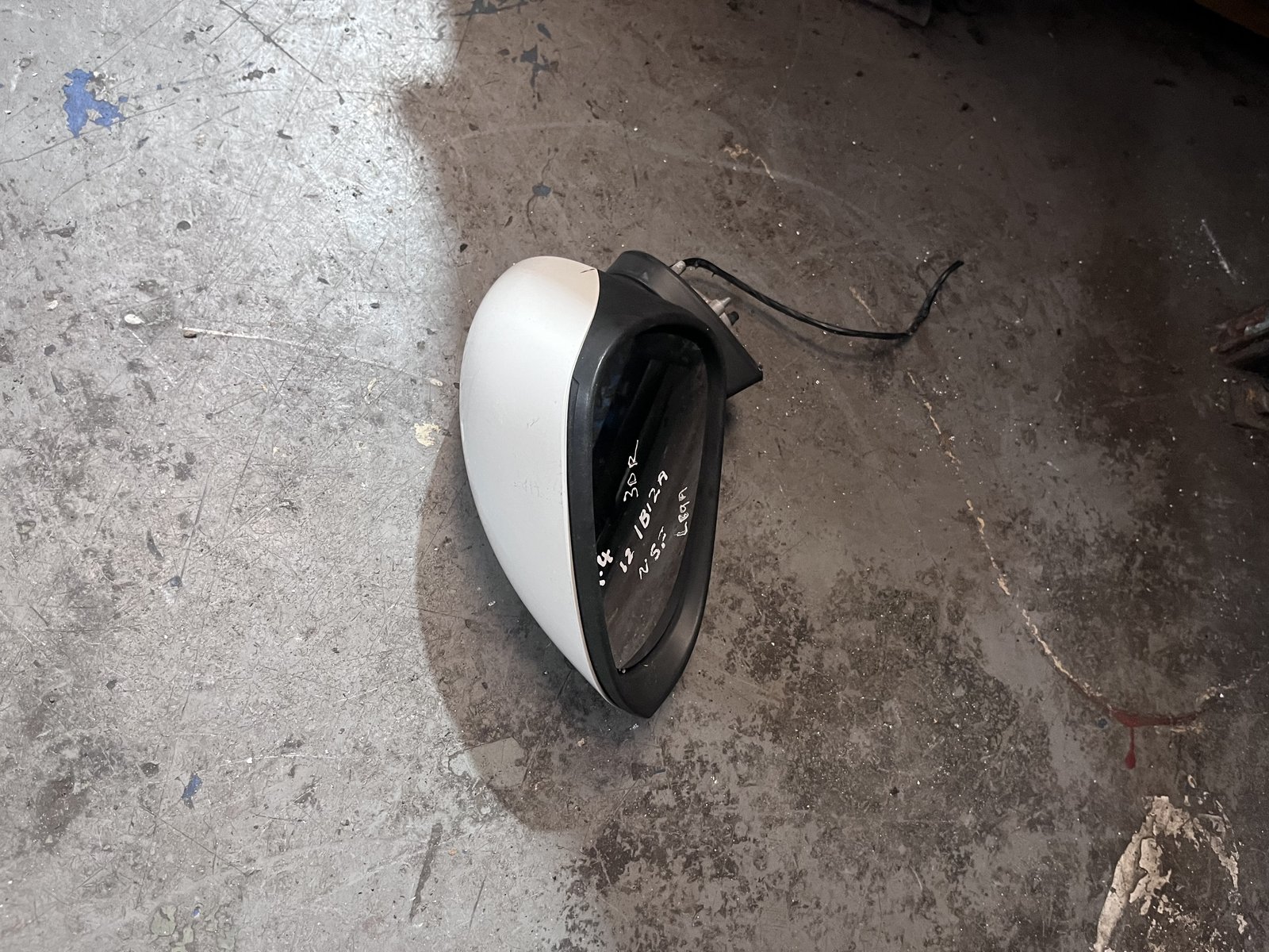 SEAT IBIZA 12 NSF WING MIRROR WHITE LB9A photo 3