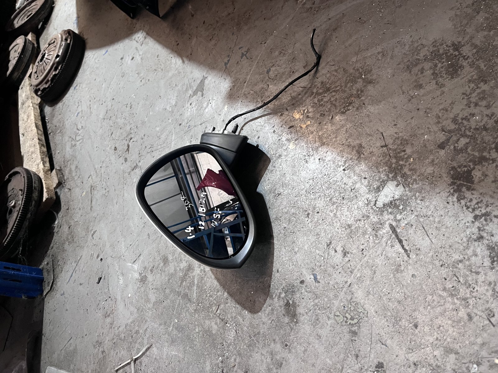 SEAT IBIZA 12 NSF WING MIRROR WHITE LB9A