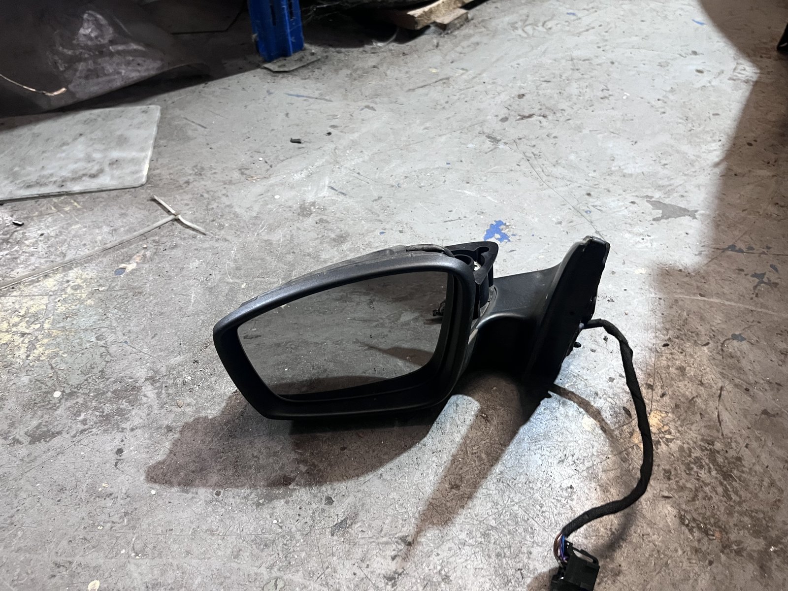 SKODA RAPID 13 NSF WING MIRROR BLUE LG5X
