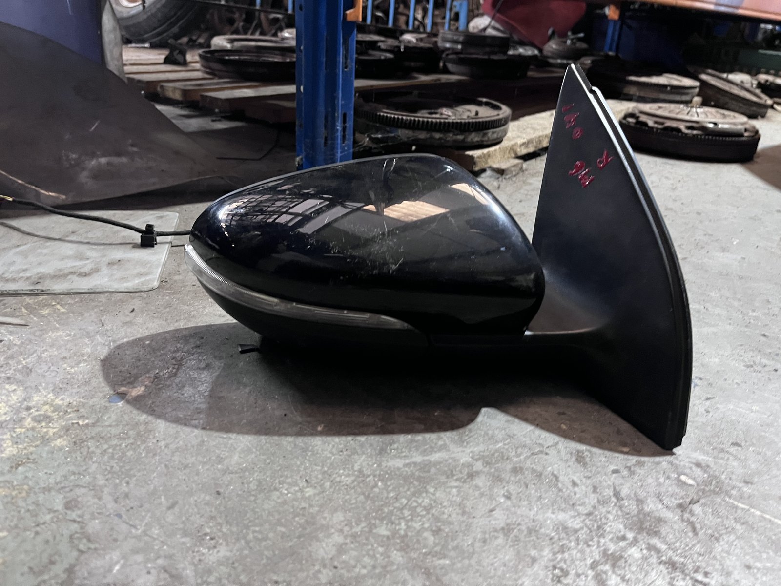 VW GOLF MK6 OSF WING MIRROR BLACK L041 photo 4