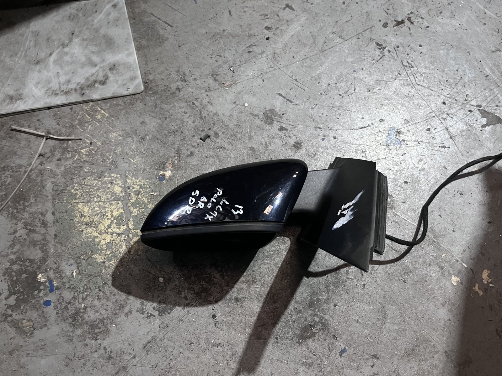 VW POLO 13 6R NSF WING MIRROR BLACK LC9X photo 3