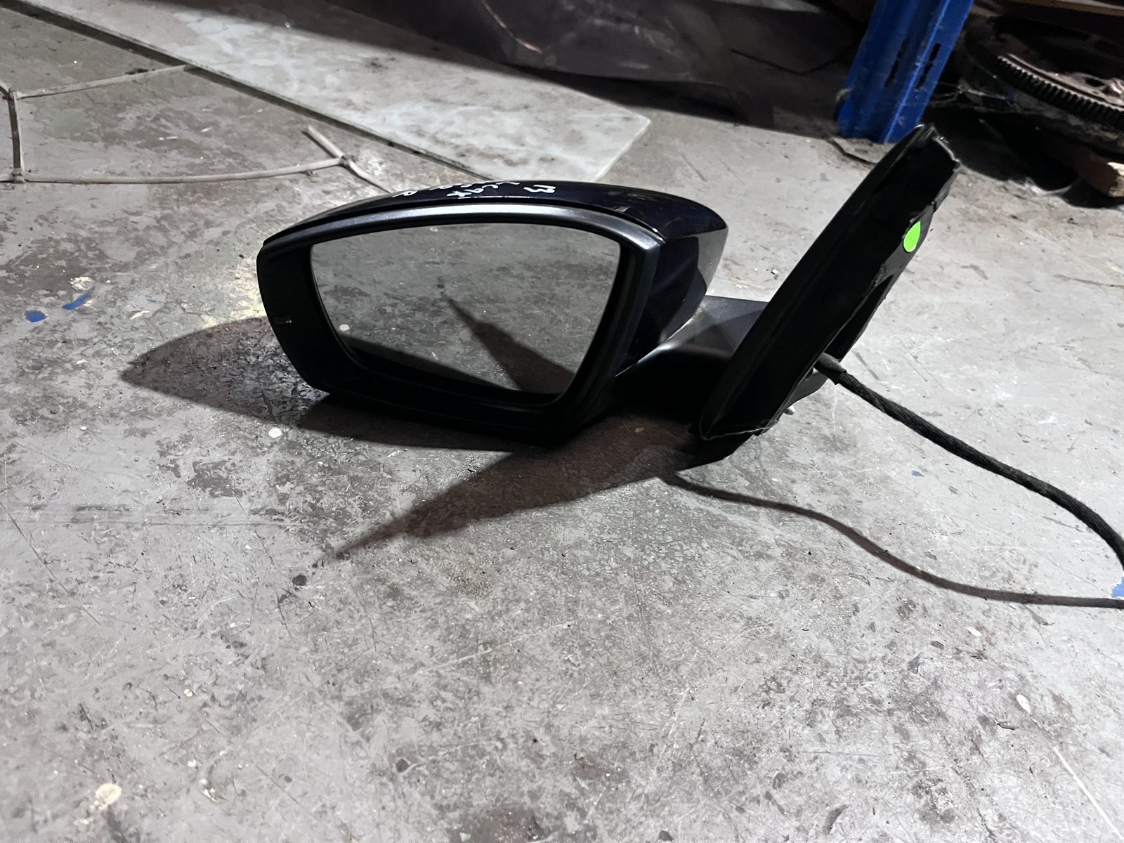VW POLO 13 6R NSF WING MIRROR BLACK LC9X