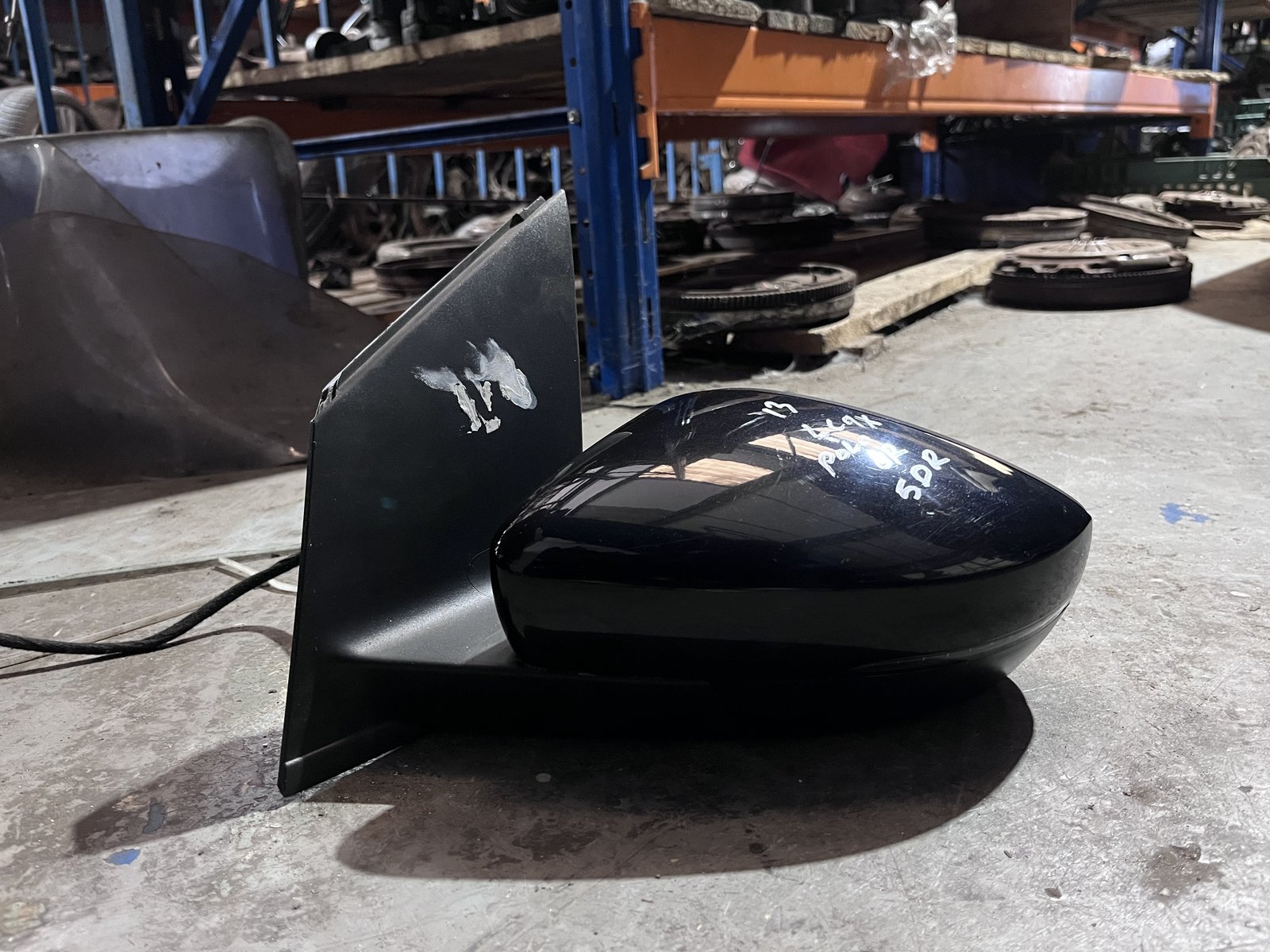 VW POLO 13 6R NSF WING MIRROR BLACK LC9X photo 4