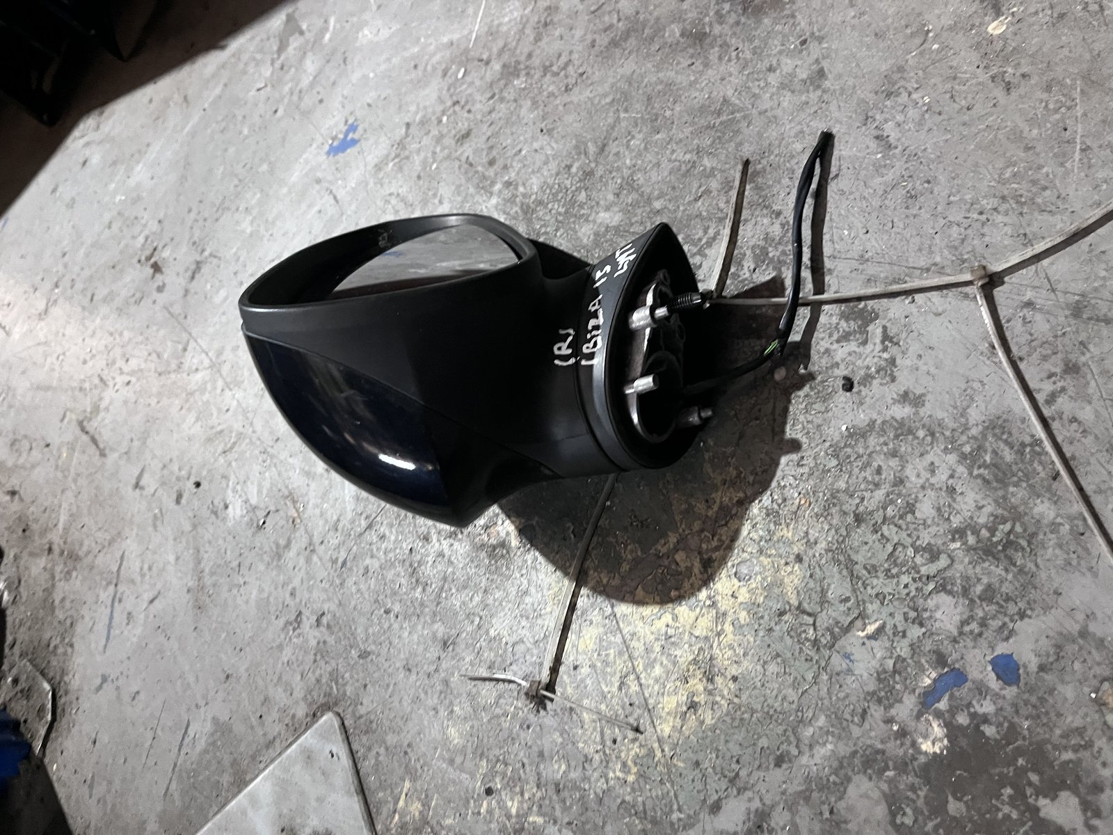 SEAT IBIZA 15 OSF WING MIRROR BLACK LY9T photo 2