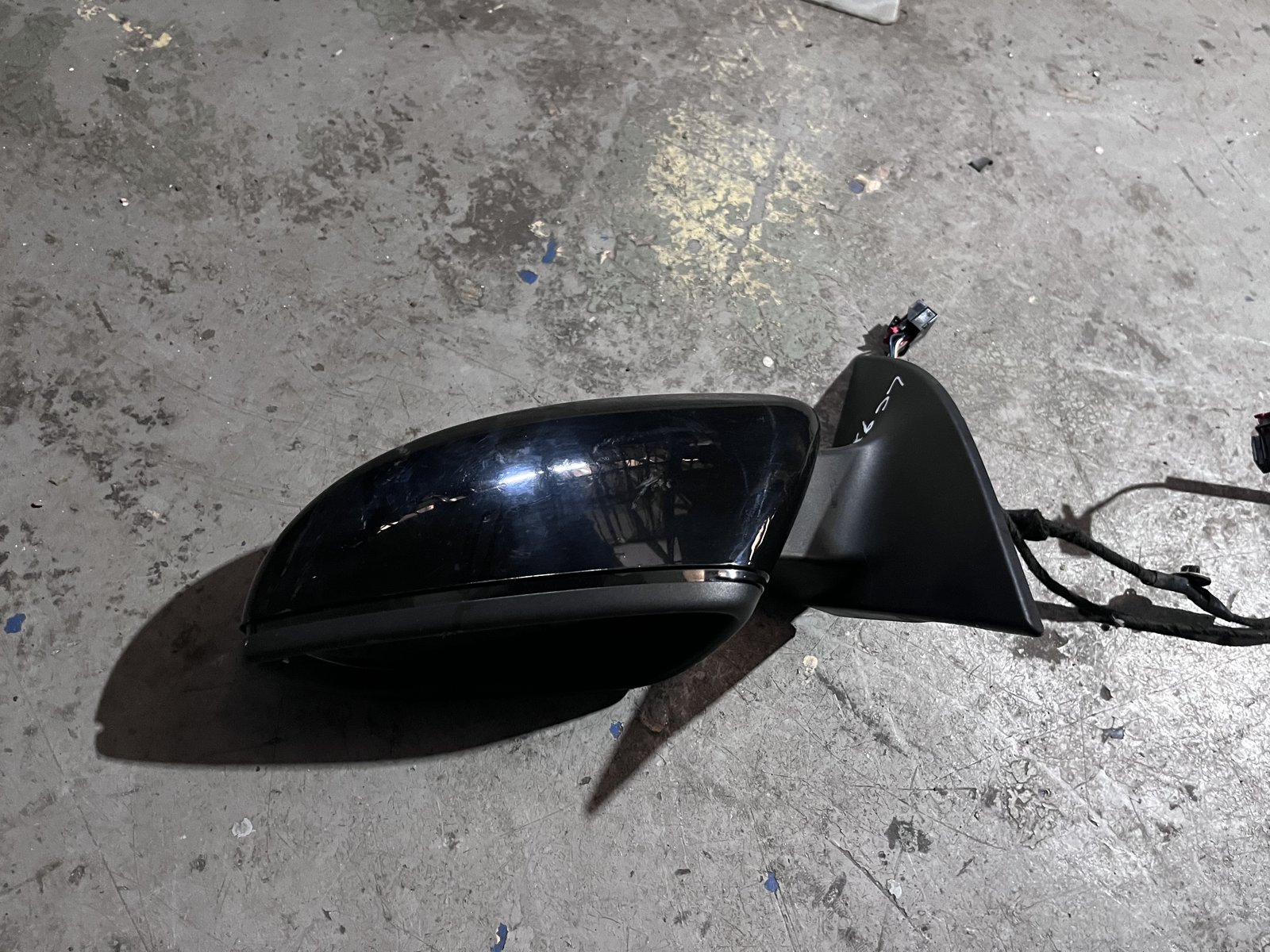 VW SCIROCO 12 NSF WING MIRROR BLACK LC9X photo 3