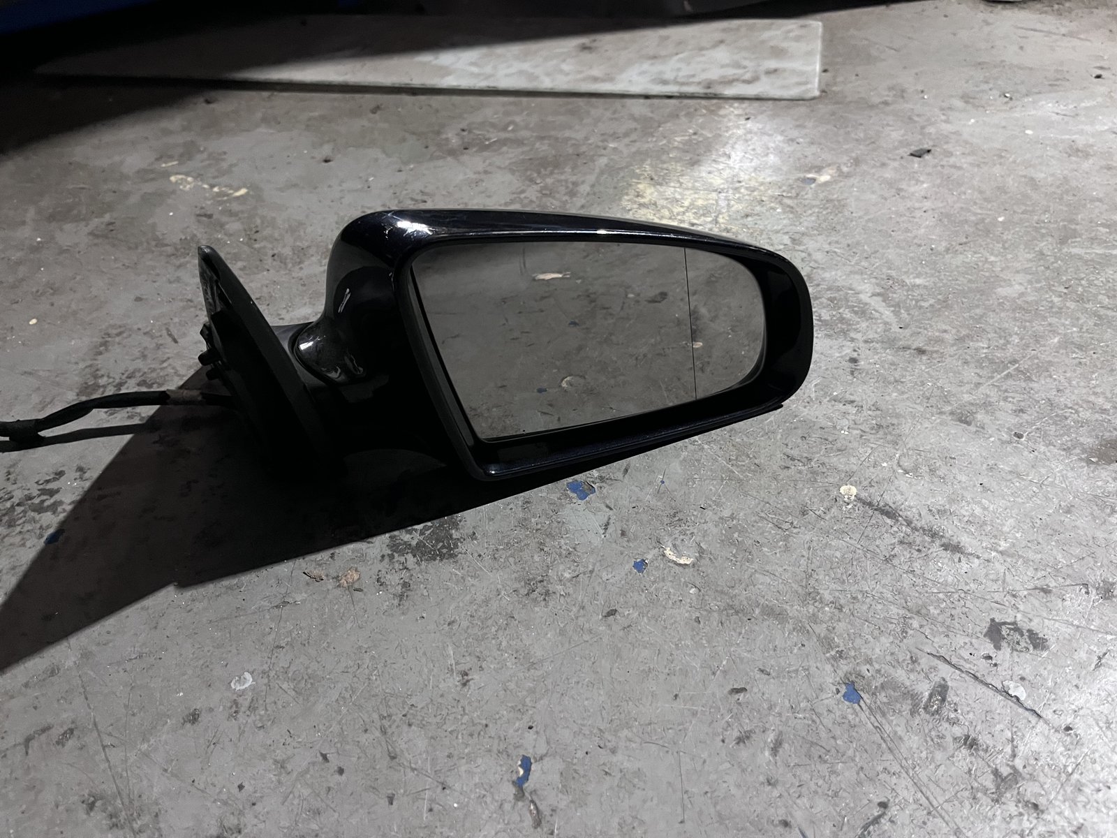 AUDI A6 08 OS F WING MIRROR BLACK LZ9Y
