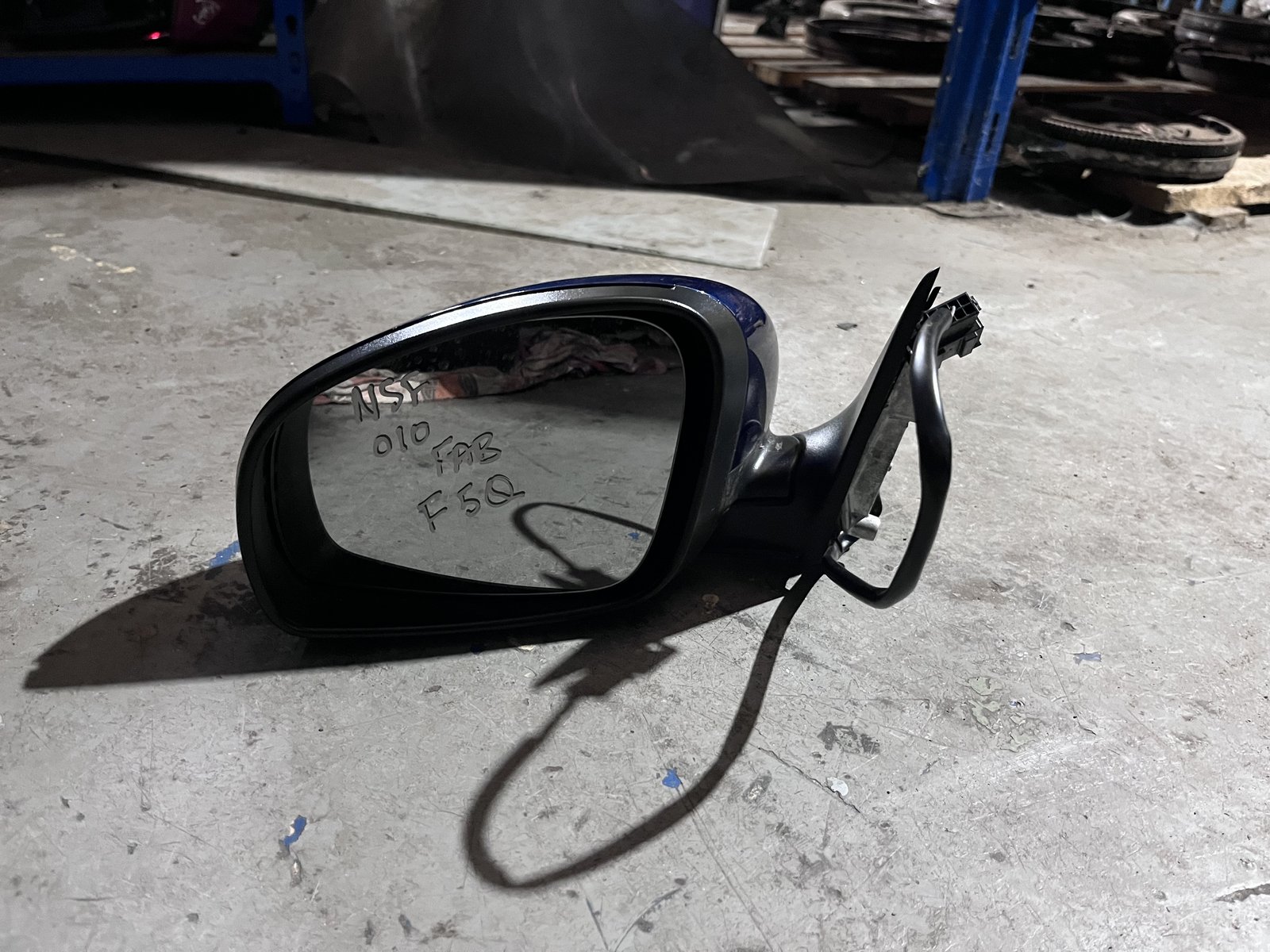 AUDI A6 08 OS F WING MIRROR BLACK LZ9Y photo 5