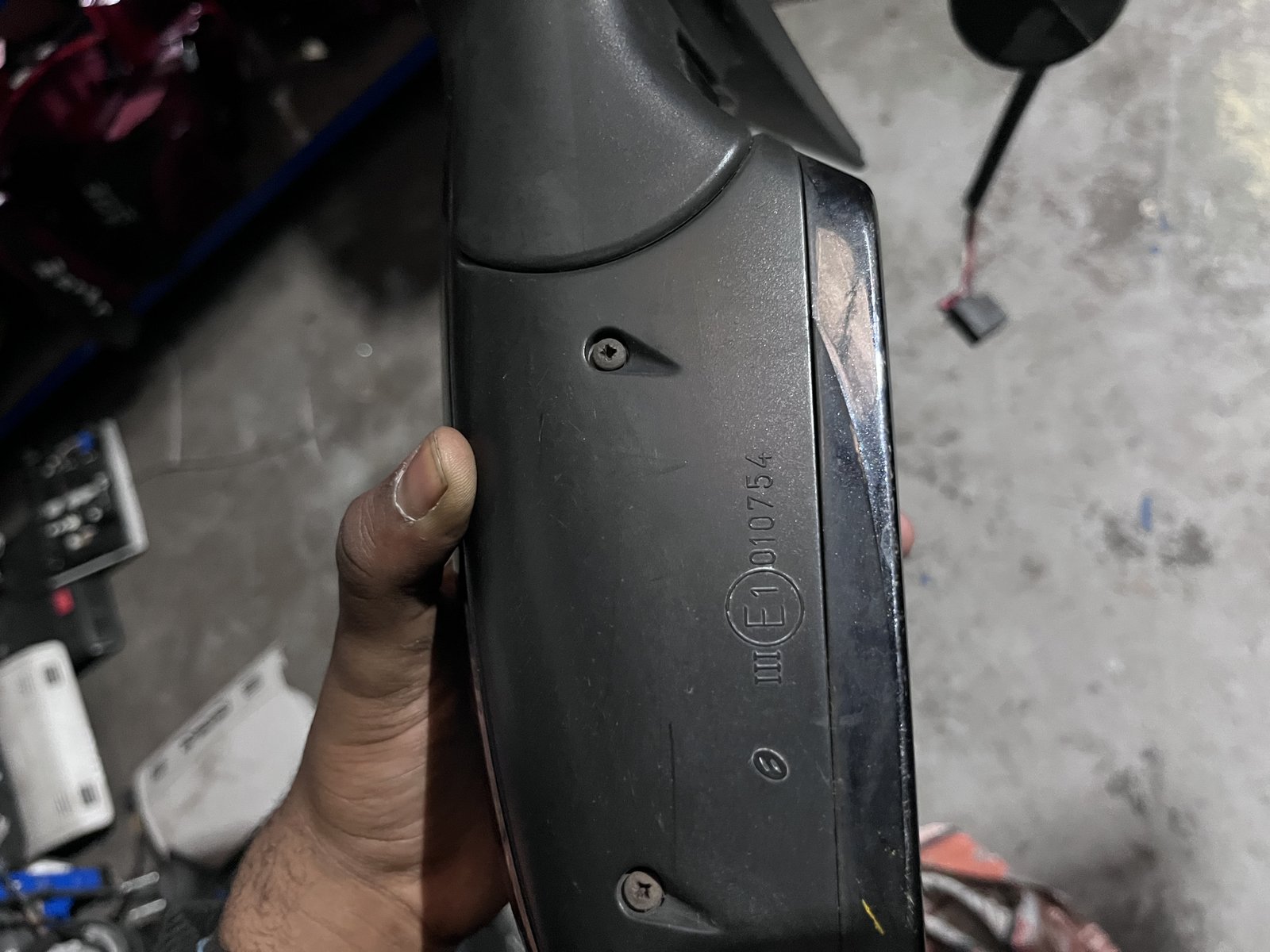 AUDI A6 08 OS F WING MIRROR BLACK LZ9Y photo 4