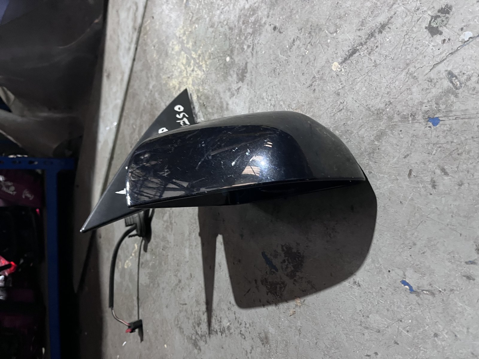 AUDI A6 08 OS F WING MIRROR BLACK LZ9Y photo 2