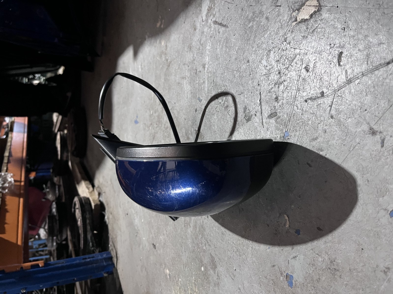 SKODA FABIA 2010 NSF WING MIRROR BLUE F5Q