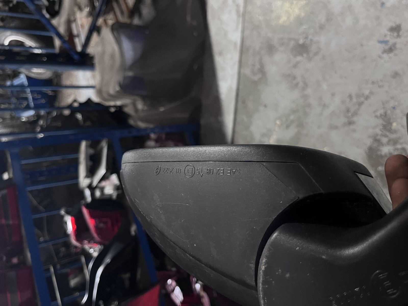 VW SCIROCO 12 NSF WING MIRROR BLACK LC9X photo 5