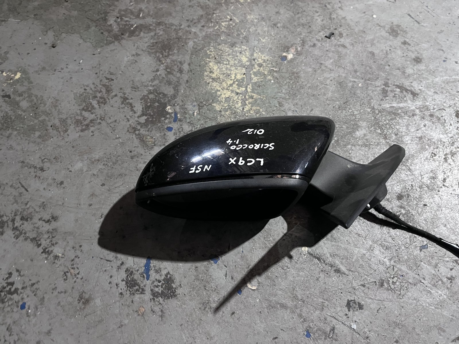 VW SCIROCO 12 NSF WING MIRROR BLACK LC9X photo 3