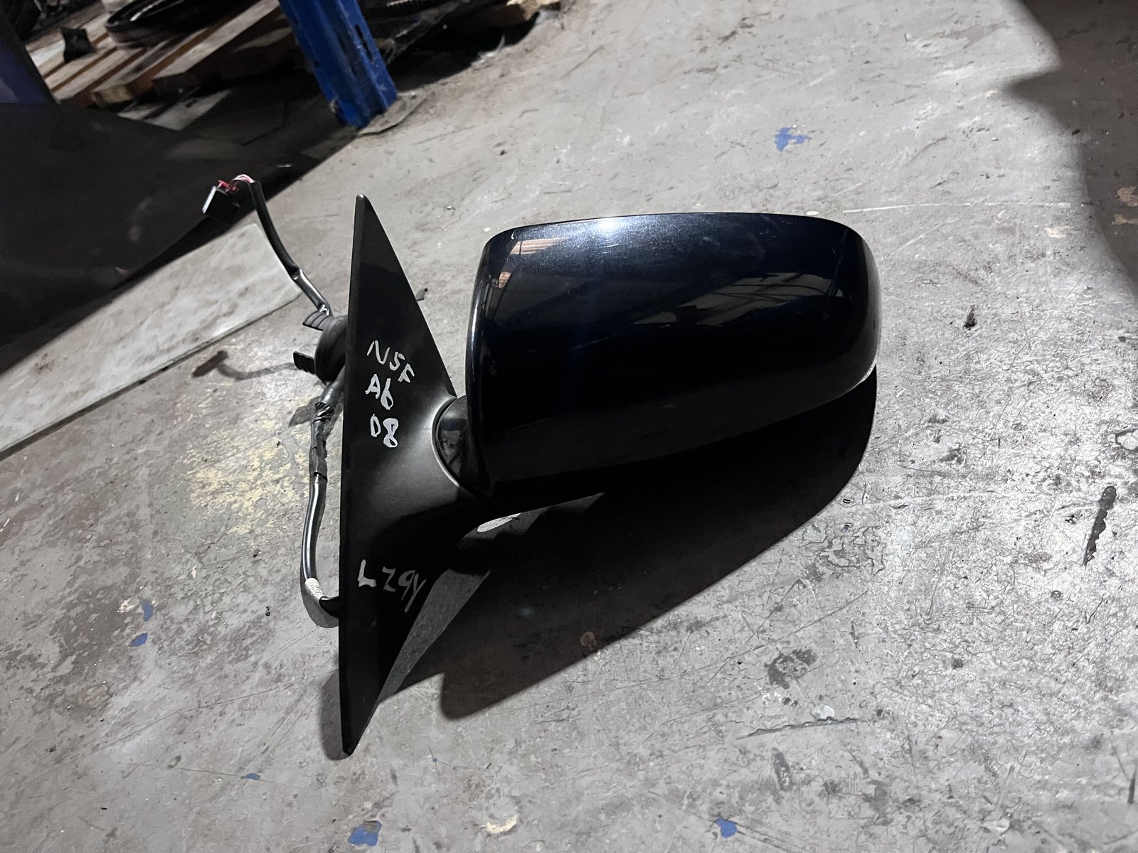 AUDI A6 08 NSF WING MIRROR BLACK LZ9Y photo 4
