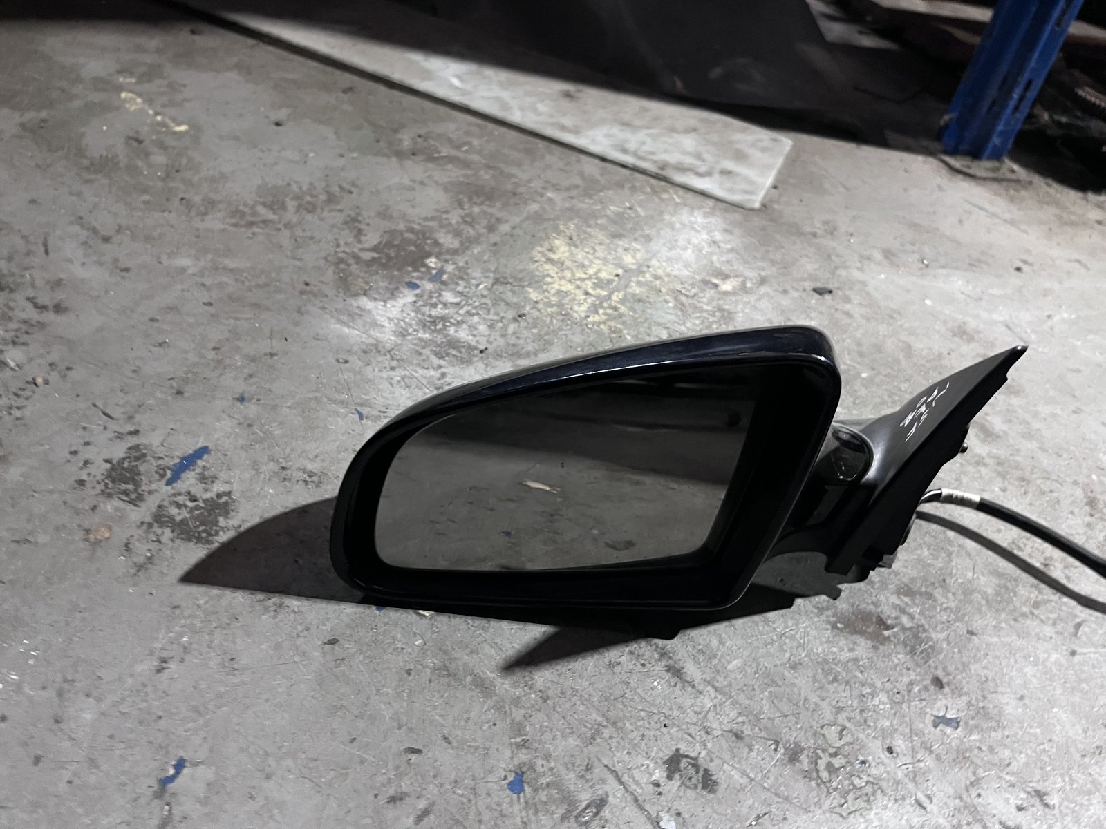 AUDI A6 08 NSF WING MIRROR BLACK LZ9Y