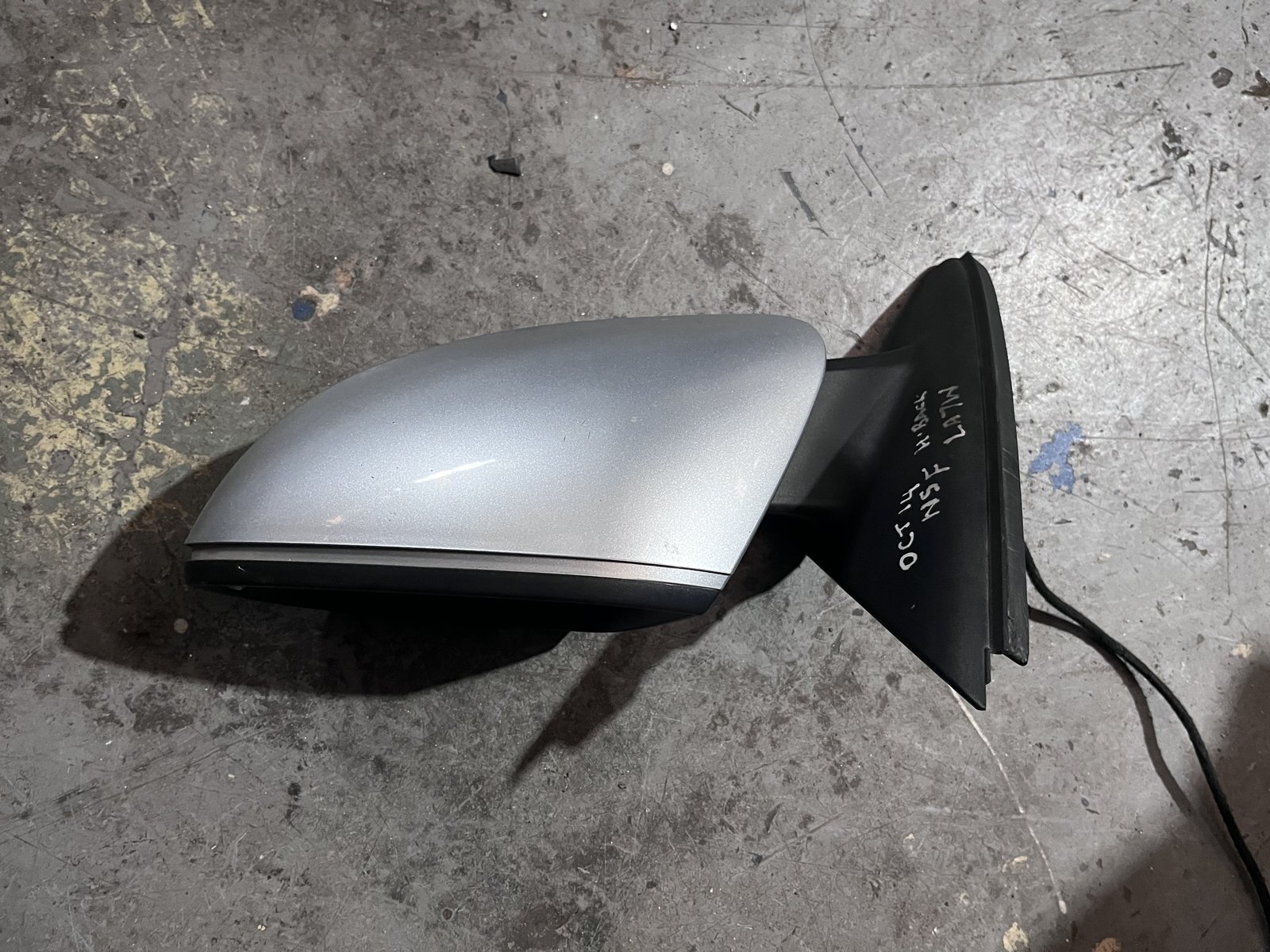 SKODA OCTAVIA 14 NSF WING MIRROR SILVER LA7W photo 3