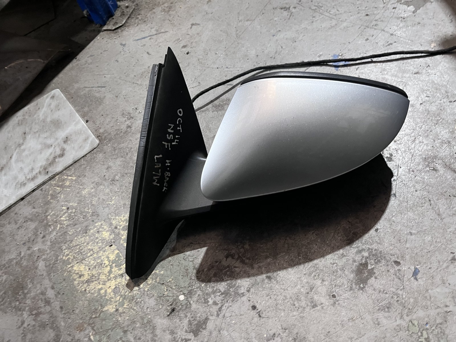 SKODA OCTAVIA 14 NSF WING MIRROR SILVER LA7W photo 4