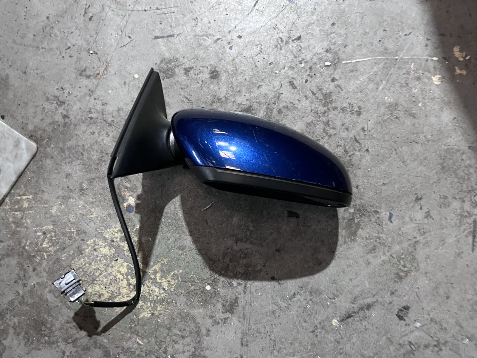 SKODA FABIA 2010 OSF WING MIRROR BLUE F5Q photo 3
