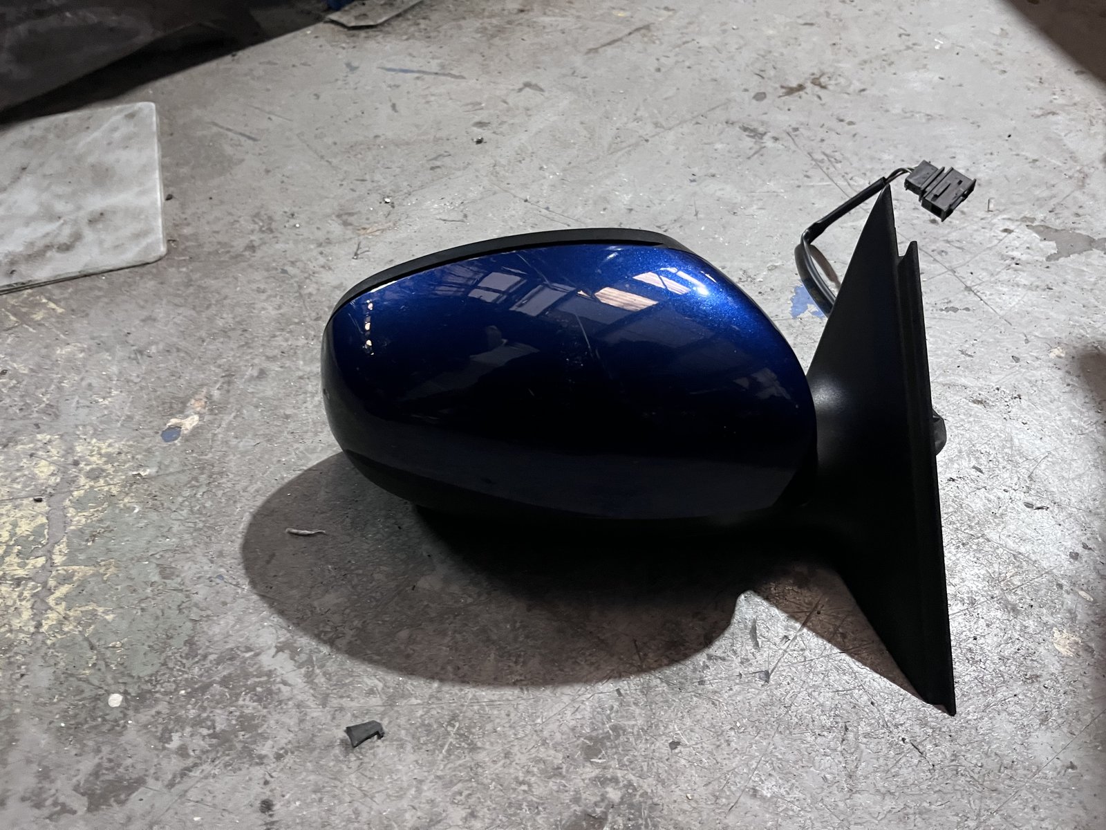 SKODA FABIA 2010 OSF WING MIRROR BLUE F5Q photo 4