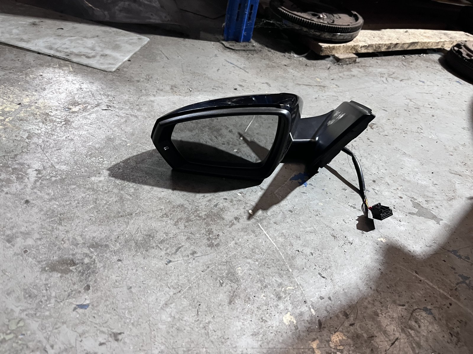 VW POLO 18 NSF WING MIRROR BLACK L041