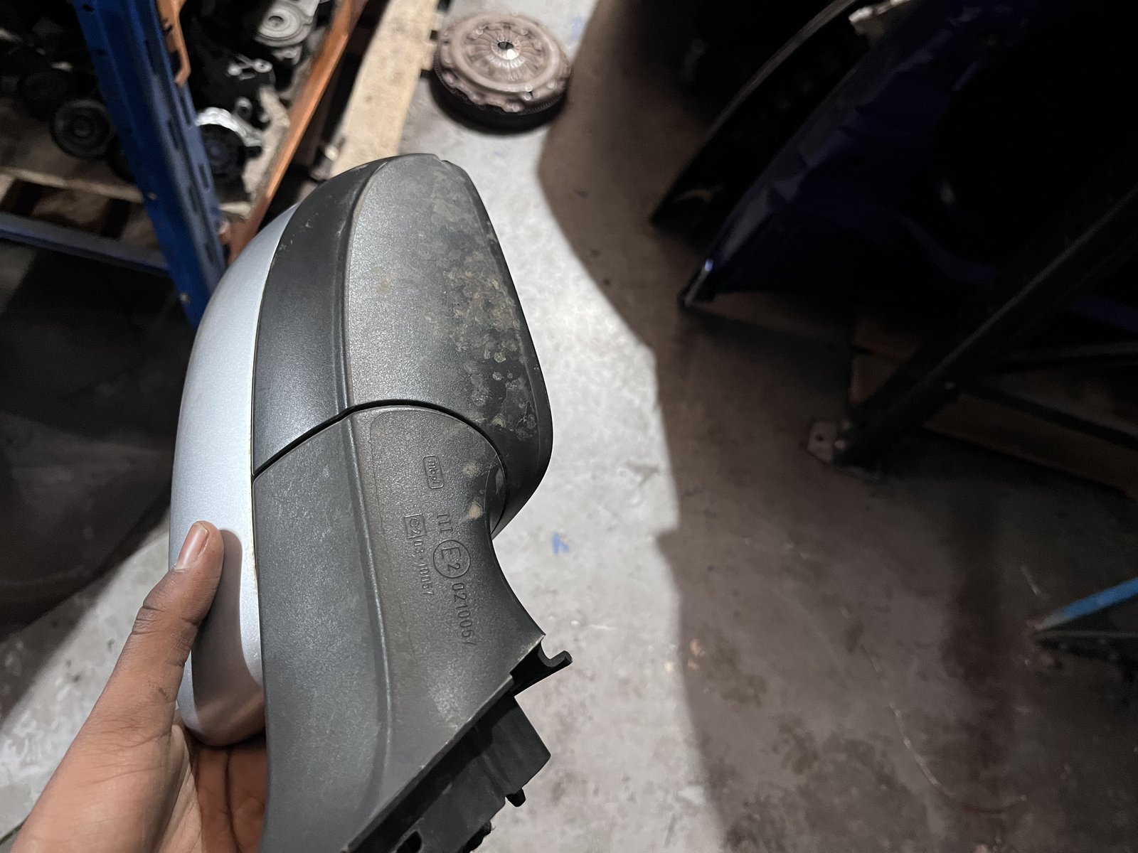 VW UP 012 3 DOOR NSF WING MIRROR SILVER LA7W photo 5
