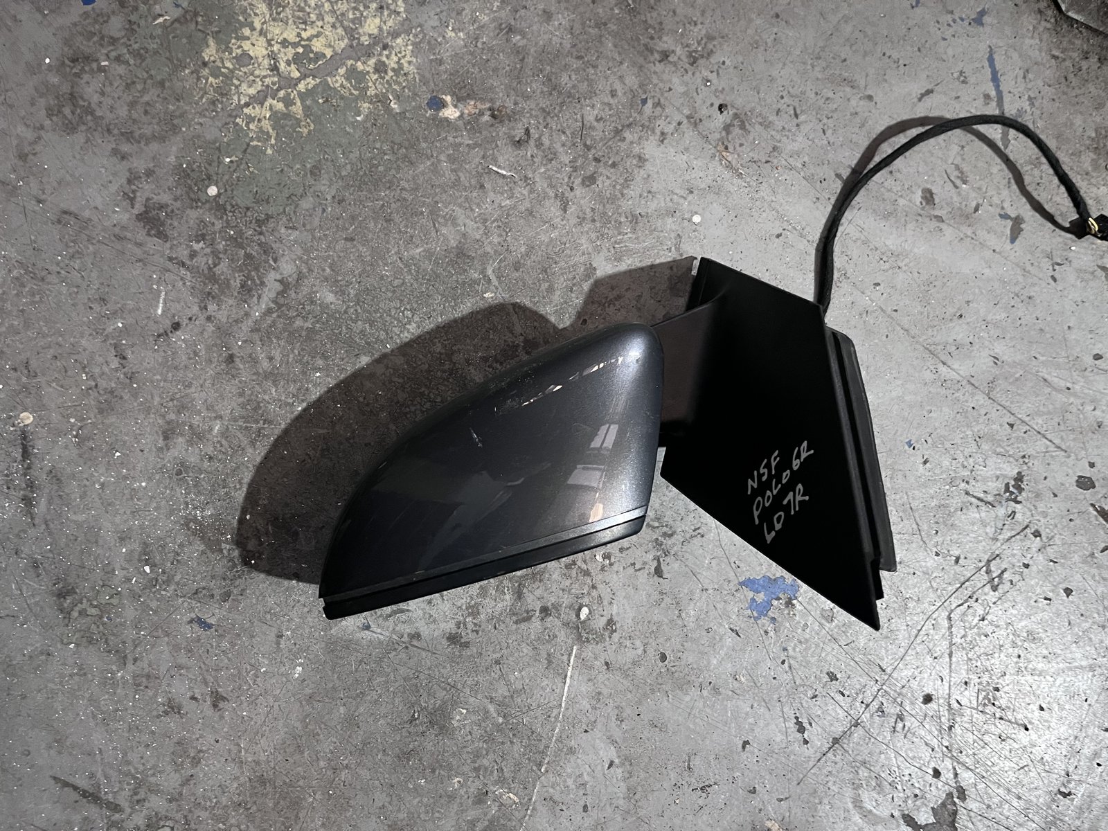 VW POLO 6R NSF  WING MIRROR GREY LD7R photo 3