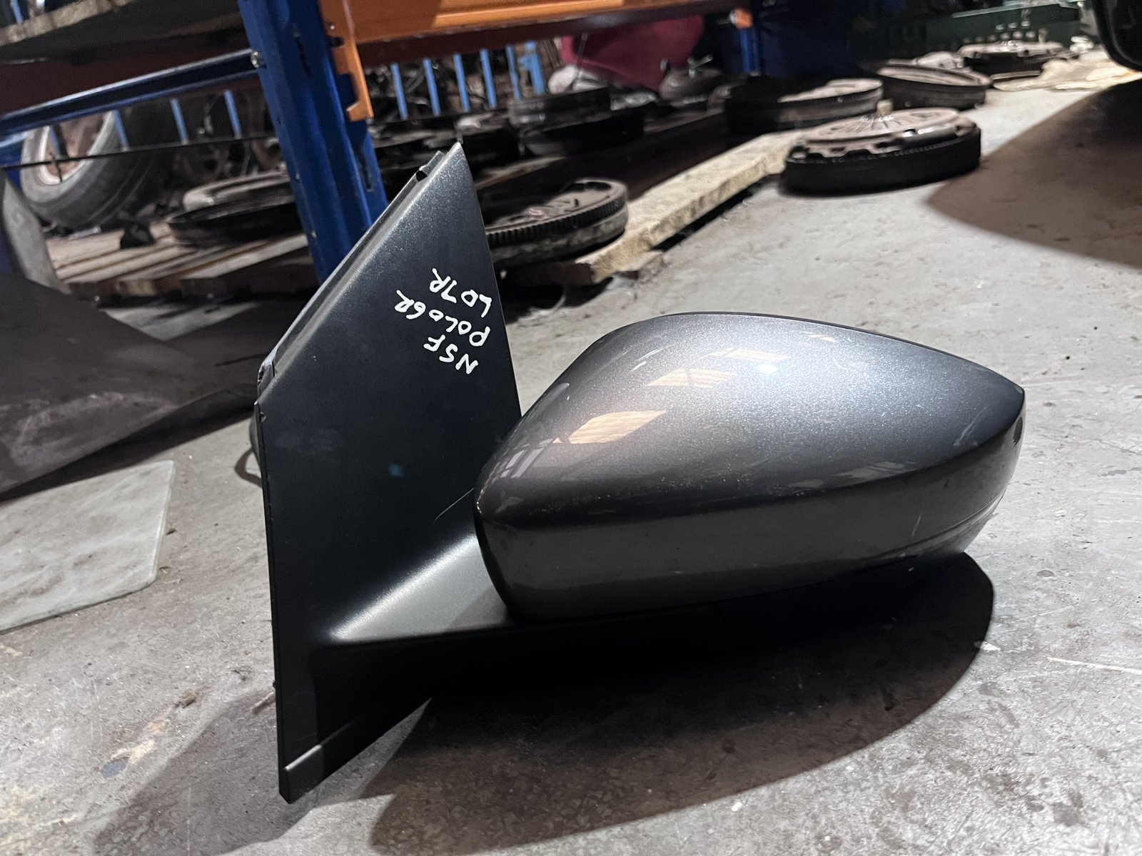 VW POLO 6R NSF  WING MIRROR GREY LD7R photo 4