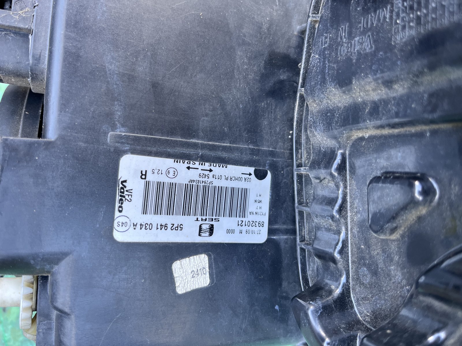 2010 SEAT LEON OSF HEAD LIGHT photo 5