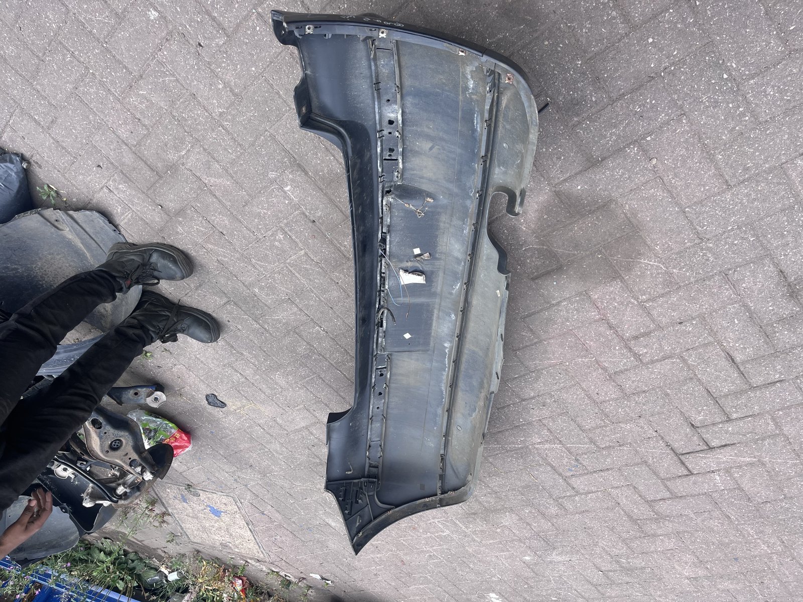 VW POLO 9N GTI REAR BACK BUMPER BLACK photo 6