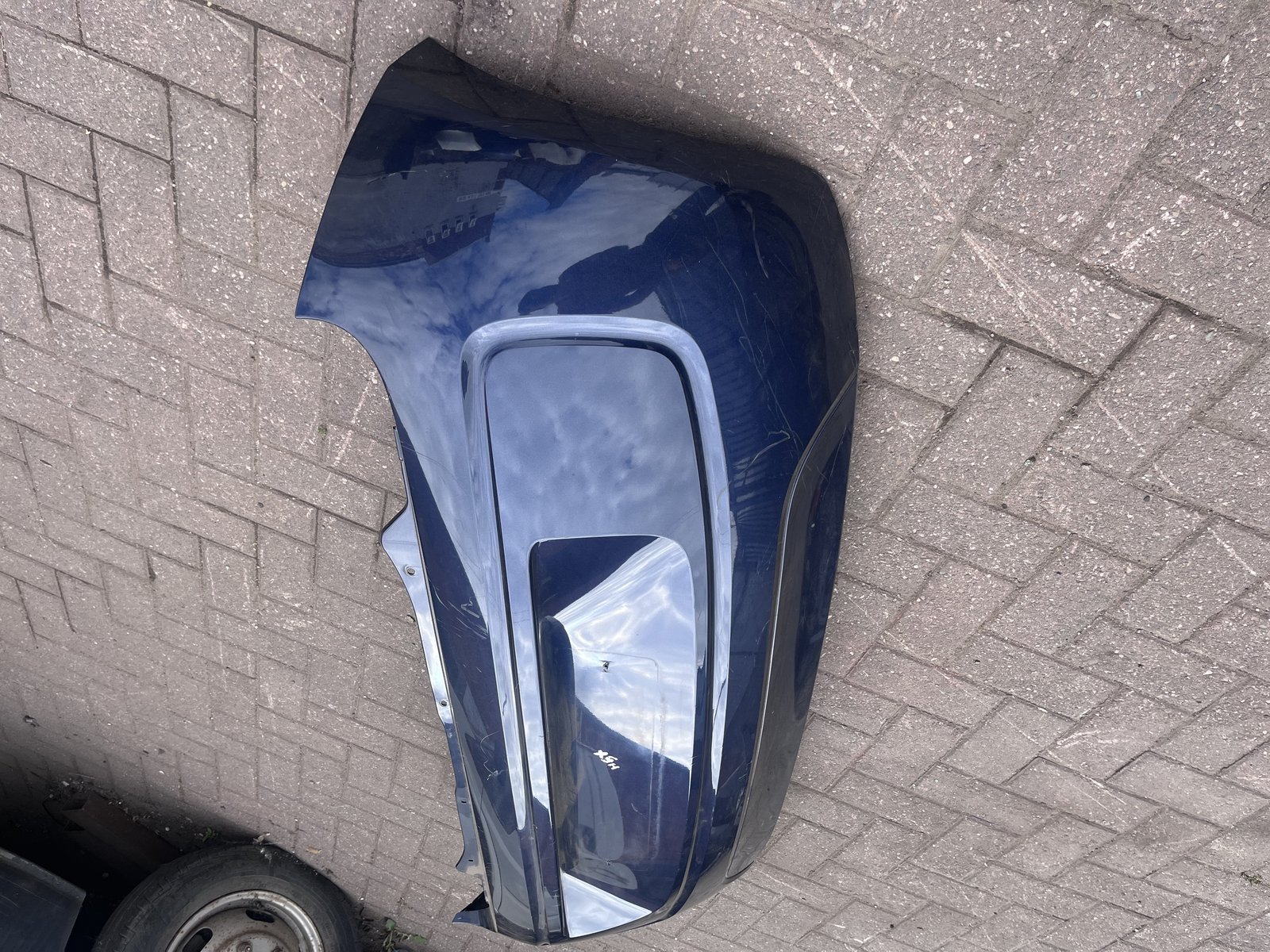 2014 VOLKESWAGON UP REAR BACK BUMPER BLUE LH5X photo 2