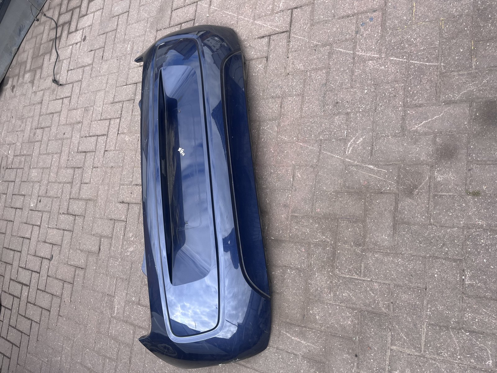 2014 VOLKESWAGON UP REAR BACK BUMPER BLUE LH5X