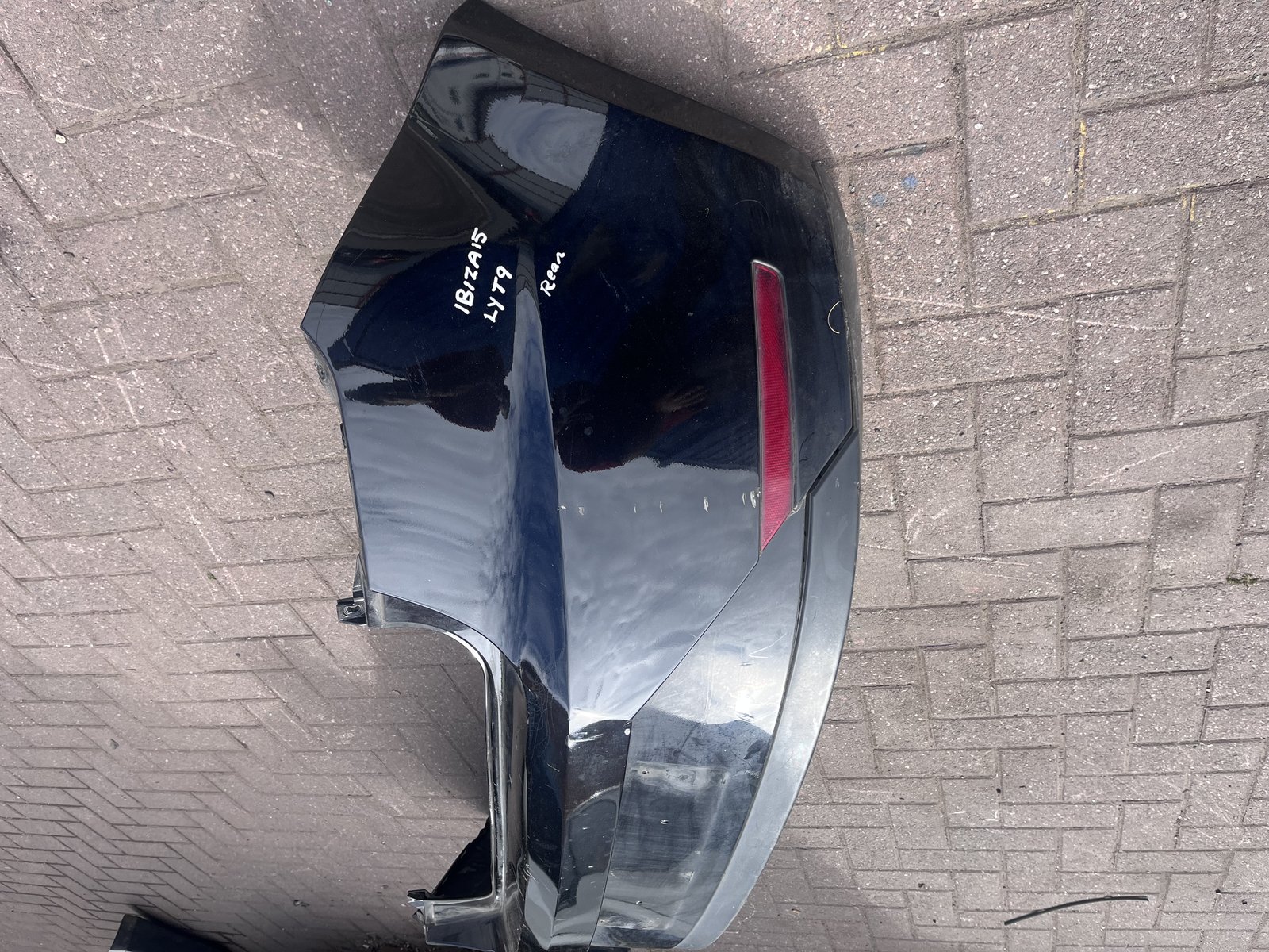 SEAT IBIZA FR 15 REAR BACK BUMPER BLACK LY9T photo 7