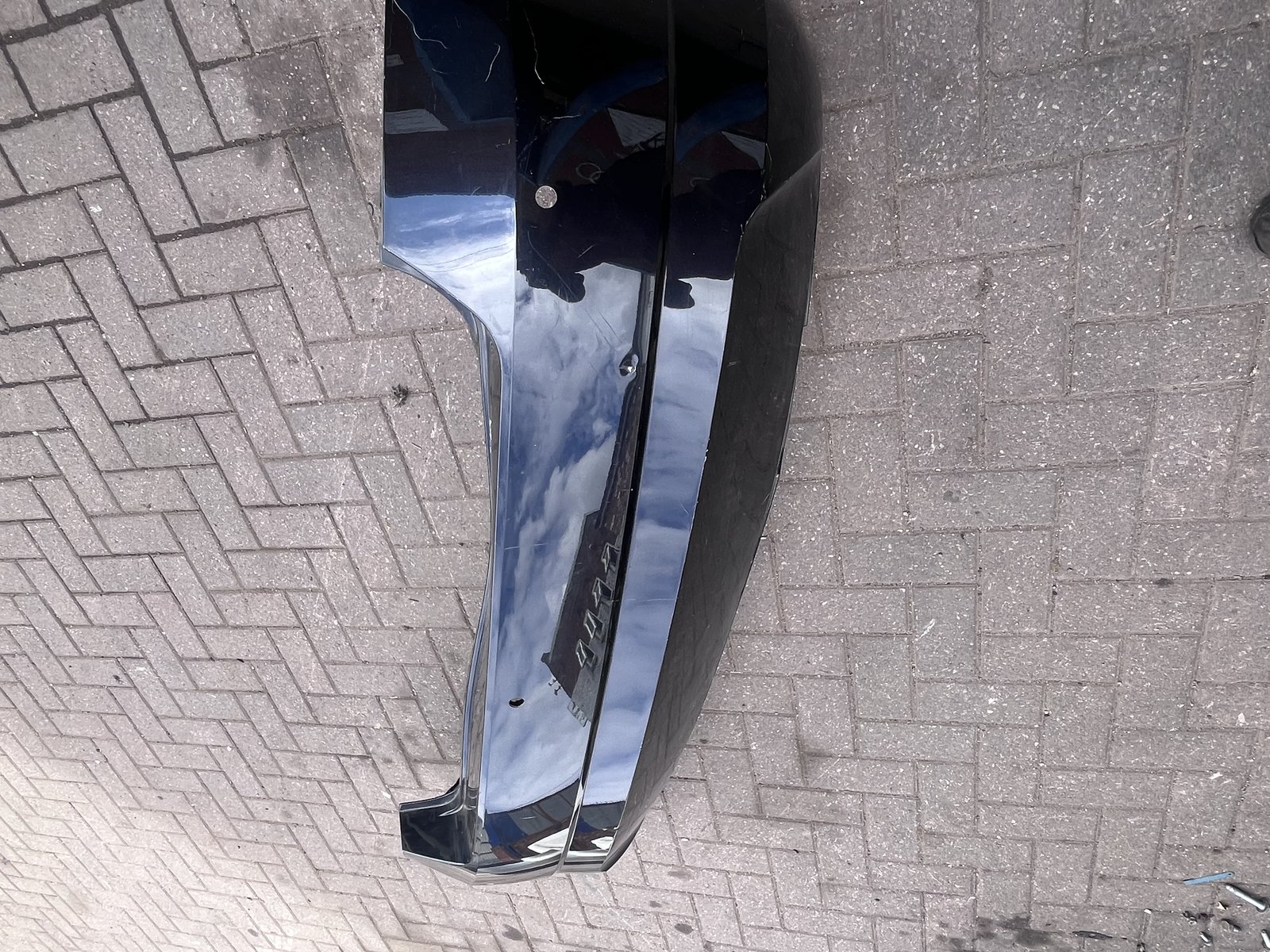 SKODA FABIA MK3 REAR BACK BUMPER BLACK LF9R photo 3